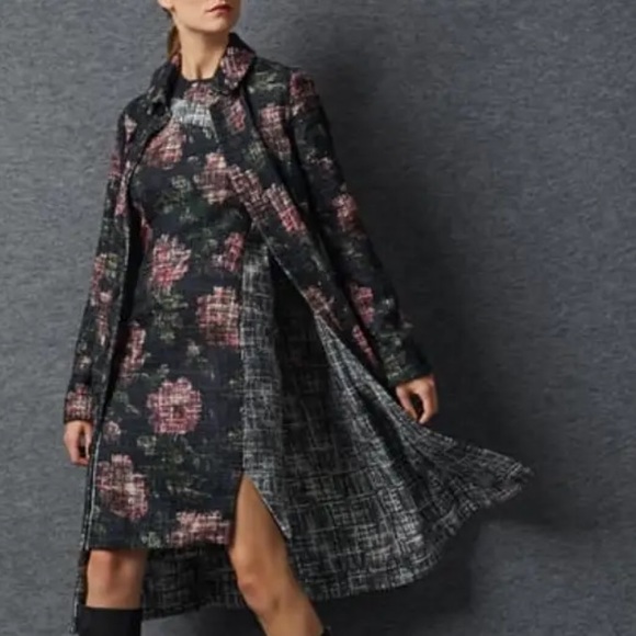 Carlisle Collection Bougainvillea Italian Tweed Boulce Sheath Dress - 2 - Picture 2 of 16